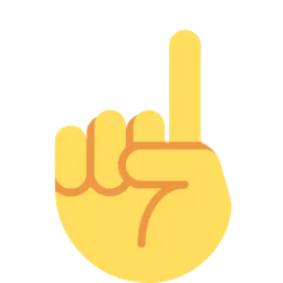 White Up Pointing Index — Twitter
