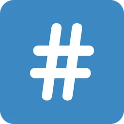 Keycap Number Sign — Twitter