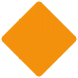 Large Orange Diamond — Twitter