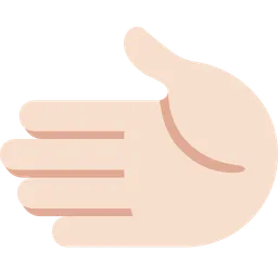 Leftwards Hand: Light Skin Tone — Twitter