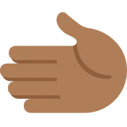 Leftwards Hand: Medium-Dark Skin Tone — Twitter
