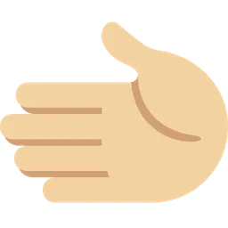 Leftwards Hand: Medium-Light Skin Tone — Twitter
