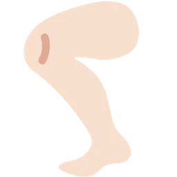 Leg: Light Skin Tone — Twitter
