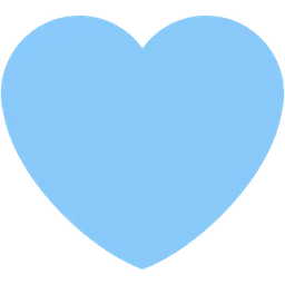 Light Blue Heart — Twitter