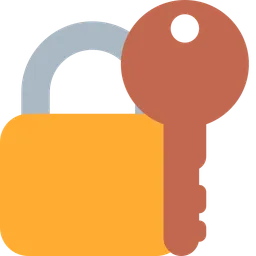 Closed Lock with Key — Twitter