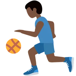 Man Bouncing Ball: Dark Skin Tone — Twitter