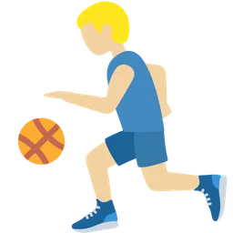 Man Bouncing Ball: Medium-Light Skin Tone — Twitter