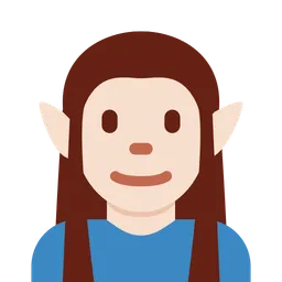 Man Elf: Light Skin Tone — Twitter