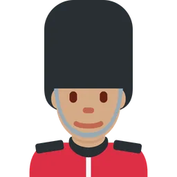 Man Guard: Medium Skin Tone — Twitter