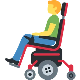 Man in Motorized Wheelchair — Twitter