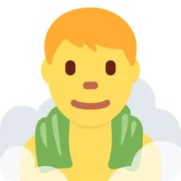 Man in Steamy Room — Twitter