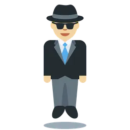 Person in Suit Levitating: Medium-Light Skin Tone — Twitter