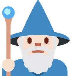 Man Mage: Light Skin Tone — Twitter