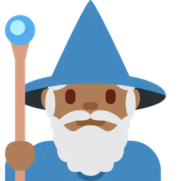 Man Mage: Medium-Dark Skin Tone — Twitter