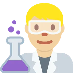 Man Scientist: Medium-Light Skin Tone — Twitter