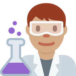 Man Scientist: Medium Skin Tone — Twitter
