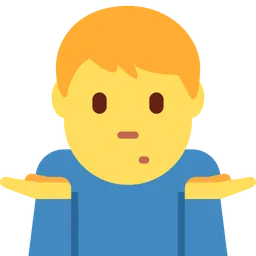 Man Shrugging — Twitter