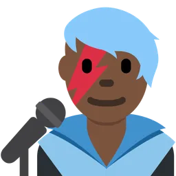 Man Singer: Dark Skin Tone — Twitter