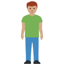 Man Standing: Medium Skin Tone — Twitter