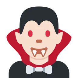 Man Vampire: Light Skin Tone — Twitter