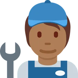 Mechanic: Medium-Dark Skin Tone — Twitter