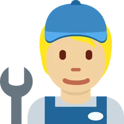 Mechanic: Medium-Light Skin Tone — Twitter