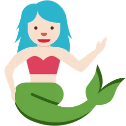 Mermaid: Light Skin Tone — Twitter