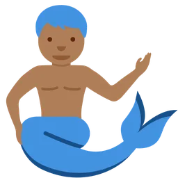 Merman: Medium-Dark Skin Tone — Twitter