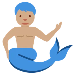 Merman: Medium Skin Tone — Twitter