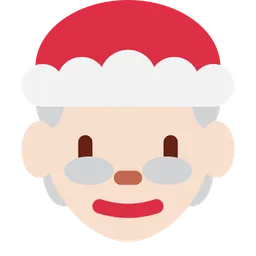 Mrs. Claus: Light Skin Tone — Twitter