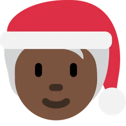 Mx Claus: Dark Skin Tone — Twitter