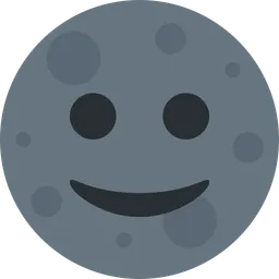 New Moon with Face — Twitter