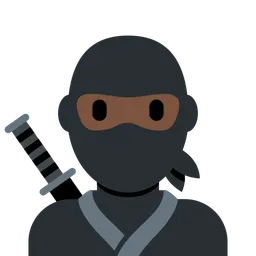 Ninja: Dark Skin Tone — Twitter