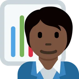 Office Worker: Dark Skin Tone — Twitter