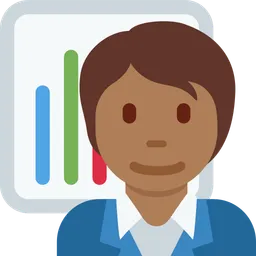 Office Worker: Medium-Dark Skin Tone — Twitter