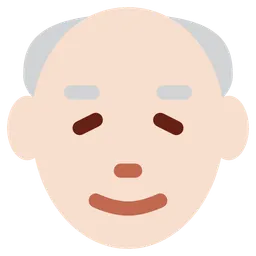 Old Man: Light Skin Tone — Twitter