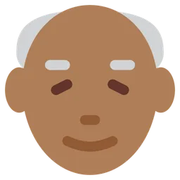Old Man: Medium-Dark Skin Tone — Twitter