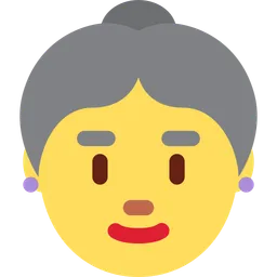 나이든 여성 — Twitter