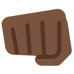 Oncoming Fist: Dark Skin Tone — Twitter