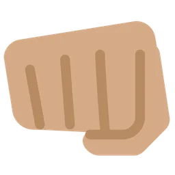 Oncoming Fist: Medium Skin Tone — Twitter