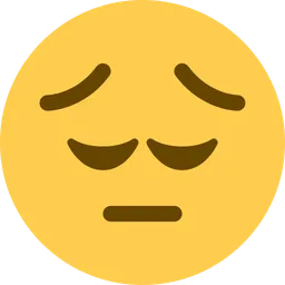 Pensive Face — Twitter
