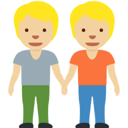 People Holding Hands: Medium-Light Skin Tone — Twitter