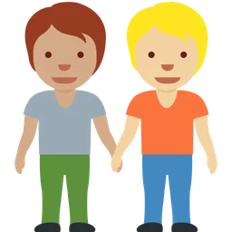 People Holding Hands: Medium Skin Tone, Medium-Light Skin Tone — Twitter