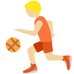 Person Bouncing Ball: Medium-Light Skin Tone — Twitter