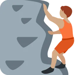 Person Climbing: Medium Skin Tone — Twitter