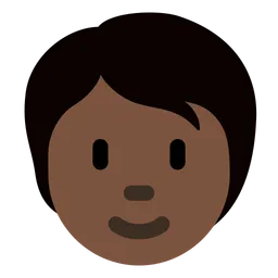 Person: Dark Skin Tone — Twitter