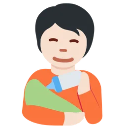 아기에게 수유하는 사람: 밝은 피부 톤 — Twitter