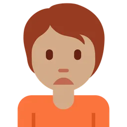 Person Frowning: Medium Skin Tone — Twitter