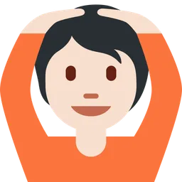 OK 제스처를 하는 사람: 밝은 피부 톤 — Twitter