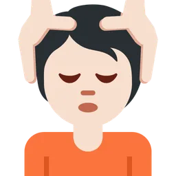 마사지를 받는 사람: 밝은 피부 톤 — Twitter